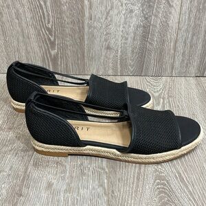 NWOT Esprit Ada Espadrille Flat Sandal Crochet Fabric Upper 7.5M